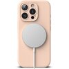 Etui RINGKE Silicone Magnetic MagSafe do Apple iPhone 16 Pro Piaskowy róż Seria telefonu iPhone