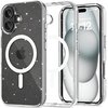 Etui TECH-PROTECT Flexair Hybrid MagSafe do Apple iPhone 16 Przezroczysto-brokatowy
