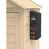 Wędzarnia elektryczna BROWIN DragON 330340 z termometrem 50 x 50 x 124 cm Drewniana Wyposażenie 3 x belki drewniane do zawieszania produktów