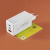 Ładowarka sieciowa HAMA Mini GaN 100W Biały Napięcie wyjściowe [V] 15