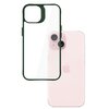 Etui 3MK Satin Armor Case+ do Apple iPhone 15 Przezroczysto-zielony