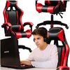 Fotel EXTRALINK G-522 Czarno-czerwony Rekomendowany wzrost [cm] 130 - 195