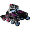 Łyżworolki NILS EXTREME Brave NH18190A 4w1 (rozmiar 34-38) Czarno-różowy Łożyska ABEC-7