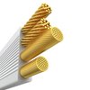 Kabel USB - Micro USB - Lightning -USB-C BASEUS Free2Draw 3w1 1.1m Biały Długość [m] 1.1