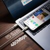 Kabel USB-C - USB-C BASEUS Tungsten Gold 100W 1 m Złoty Złącze 2 USB-C