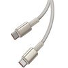 Kabel USB-C - USB-C BASEUS Tungsten Gold 100W 1 m Złoty Gwarancja 24 miesiące