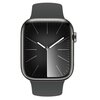 Pasek CRONG Liquid do Apple Watch (44/45/46/49mm) Grafitowy Materiał Silikon