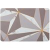 Mata łazienkowa MULTIDECOR Geometria 210109 Prostokątny Szary