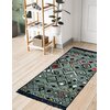 Dywan wewnętrzny MULTIDECOR Kilim Gold 506324 150 x 80 cm Granatowo-zielony Przeznaczenie Do salonu