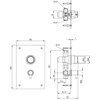 Bateria prysznicowa DEANTE Press BBH 048P Chrom Rodzaj baterii Mieszaczowa