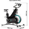 Rower spinningowy OVICX Q210B Czarny Rodzaj roweru Spinningowy