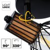 Oprawa ścienno-sufitowa LIGHTLOGIC 66190 Czarny Pomieszczenie Do sypialni