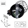 Oprawa ścienno-sufitowa LIGHTLOGIC 66190 Czarny Czujnik ruchu Nie
