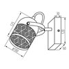Lampa ścienno-sufitowa LIGHTLOGIC LL ASUN EL-1I E14 66170 Maksymalna moc żarówki [W] 7