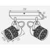 Lampa ścienno-sufitowa LIGHTLOGIC LL ASUN EL-2I E14 66171 Maksymalna moc żarówki [W] 2 x 7