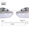 Oprawa sufitowa LED LIGHTLOGIC LL HUAR 36W-NW 30594 Ilość źródeł światła 1