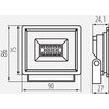 Naświetlacz LED LIGHTLOGIC LL LATA 10W-B 30596 Moc [W] 10
