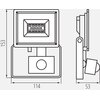 Naświetlacz LED LIGHTLOGIC LL LATA 10W-B-SE 30600 Ilość źródeł światła 1