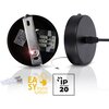 Lampa sufitowa LIGHTLOGIC LL DORU C 66176 Brązowo-czarny Pomieszczenie Do klatki schodowej
