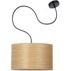 Lampa sufitowa LIGHTLOGIC LL DORU C 66176 Brązowo-czarny Zasilanie Sieciowe