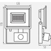 Naświetlacz LED LIGHTLOGIC LL LATA 20W-B-SE 30601 Ilość źródeł światła 1