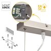 Lampa ścienno-sufitowa LIGHTLOGIC LL ESEK C-I E14 Pomieszczenie Do biura