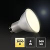 Żarówka LED LIGHTLOGIC 66048 LL GU10 6W-WW Nowa klasa efektywności energetycznej F