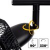 Lampa ścienno-sufitowa LIGHTLOGIC LL KASS EL-2I E14 66184 Czarny Pomieszczenie Do biura