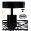 Lampa sufitowa LIGHTLOGIC LL KASS XXL 1xE14 66186 Czarny Pomieszczenie Do garażu