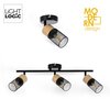 Oprawa ścienno-sufitowa LIGHTLOGIC 66188 Czarny Pomieszczenie Do sypialni