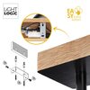 Oprawa ścienno-sufitowa LIGHTLOGIC 66194 Czarny Pomieszczenie Do salonu