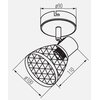 Lampa ścienno-sufitowa LIGHTLOGIC LL OTAR EL-1O E14 66195 Zasilanie Sieciowe