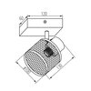 Lampa sufitowa LIGHTLOGIC LL BENI EL-1I E14 66204 Pomieszczenie Do salonu