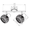 Lampa sufitowa LIGHTLOGIC LL BIMA EL-2I E14 66173 Zasilanie Sieciowe