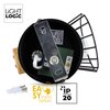 Oprawa ścienno-sufitowa LIGHTLOGIC 66210 Czarny Pomieszczenie Do biura