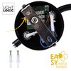 Lampa ścienna LIGHTLOGIC 66214 Czarny Pomieszczenie Do jadalni