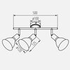 Lampa ścienno-sufitowa LIGHTLOGIC LL KOFE EL-3I E14 66216 Pomieszczenie Do sypialni