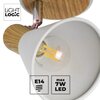 Lampa ścienno-sufitowa LIGHTLOGIC LL LASH EL-1O E14 66217 Pomieszczenie Do biura