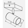 Lampa ścienno-sufitowa LIGHTLOGIC LL ANAN EL-1I 66223 Źródło światła w komplecie Nie