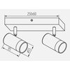 Lampa ścienno-sufitowa LIGHTLOGIC LL ANAN EL-2I 66224 Zasilanie Sieciowe