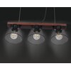 Lampa sufitowa LIGHTLOGIC LL DRAH C-I 66233 Brązowo-czarny Zasilanie Sieciowe