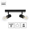 Lampa ścienno-sufitowa LIGHTLOGIC LL DZAN EL-2I E27 Maksymalna moc żarówki [W] 2 x 13