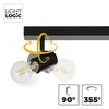 Lampa ścienno-sufitowa LIGHTLOGIC LL DZAN EL-2I E27 Pomieszczenie Do jadalni
