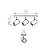 Lampa ścienno-sufitowa LIGHTLOGIC LL DZAN EL-3I E27 Pomieszczenie Do przedpokoju