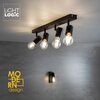 Lampa ścienno-sufitowa LIGHTLOGIC LL DZAN EL-4I E27 Pomieszczenie Do sypialni