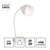 Lampka stołowa LIGHTLOGIC 66369 Biały Dominujący kolor Biały