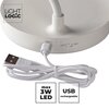 Lampka stołowa LIGHTLOGIC 66369 Biały Materiał PC