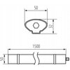 Oprawa liniowa LED LIGHTLOGIC LL Oflis 45W-NW-W 66342 Zasilanie Sieciowe