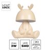 Lampa stołowa LIGHTLOGIC LL DEER DIM CR 66360 Kremowy Dominujący kolor Kremowy