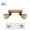 Oprawa ścienno-sufitowa LIGHTLOGIC LL GORTA EL-2 66434 Zasilanie Sieciowe